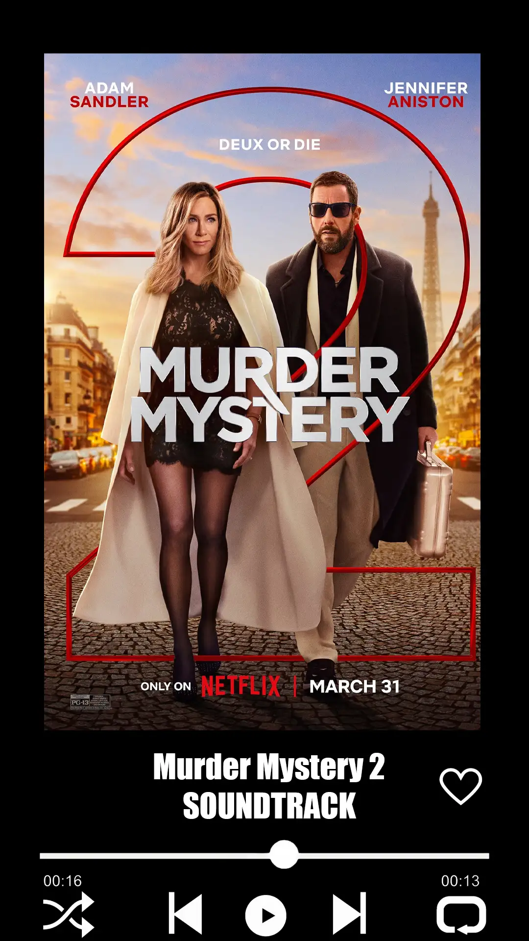 Murder Mystery 2 Soundtrack (2023)